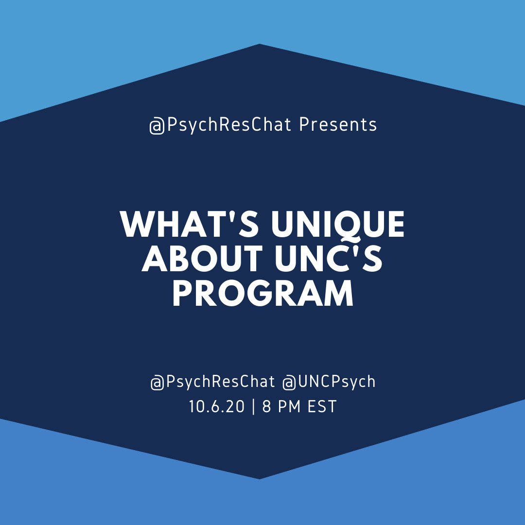 PsychResChat's tweet photo. Alright, time to START!!!! π£οΈπ£οΈπ£οΈπ£οΈπ£οΈπ£οΈπ£οΈ ππππππ
Question 1: What is unique about clinical training at @UNCPsych? #PsychResTwitter #MedStudentTwitter
#PsychResChat #MedTwitter #AcademicChatter #AcademicTwitter https://t.co/gNp5OW1Y4z