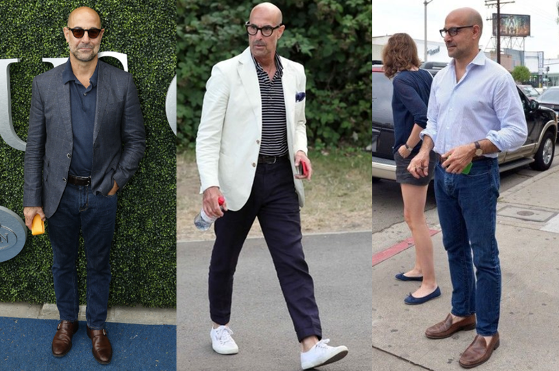 How about going for a more refined, older handsome guy look?Yup. Just check out Stanley Tucci.