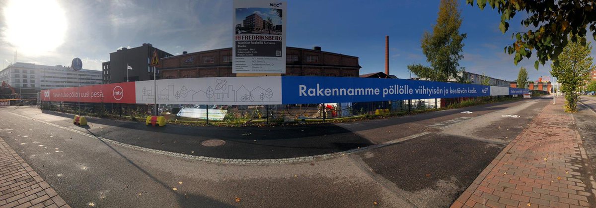 MTV:n uusi toimitila rakentuu. Pöllölle uusi koti. Työmaa kuvassa. #mtv #digital #experience #center