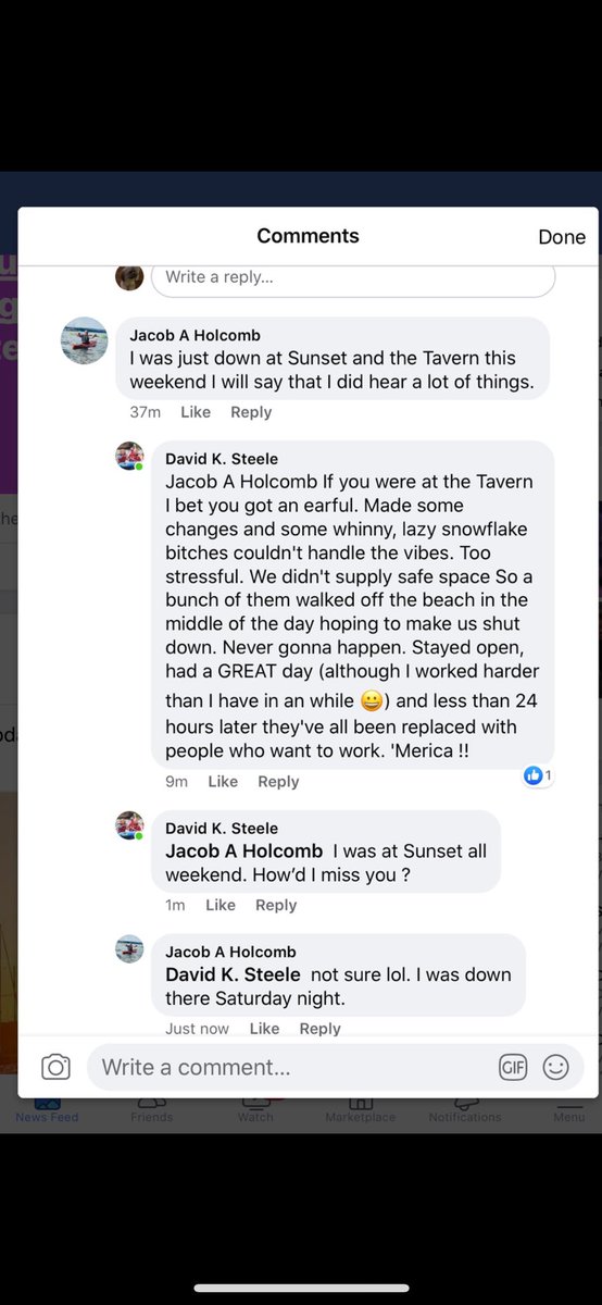 w33zybabymama's tweet photo. Hey @wjz @wbaltv11 @RonMatzNews @FOXBaltimore let the people of Baltimore county know how the owners of Sunset cove really treat their staff. Over 30 staff members were sick of the treatment and quit. This is how the owner replied on Facebook. https://t.co/95Ij2JJ5B5