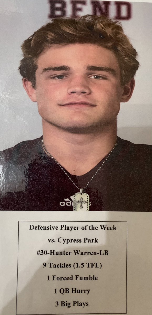 Honored to be named Defensive Player of the Week in Game #2, and Co-Defensive Player of the Week in Game #1.   Looking forward to Game #3 this Saturday!!!   #BFND