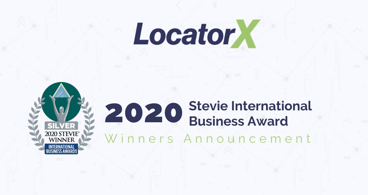 LocatorX's tweet image. LocatorX is proud to share that we received a Silver Stevie® from the International Business Awards® @TheStevieAwards for “Most Valuable COVID-19 Response.” Read more in our recent press release: bit.ly/2SuTYt1
