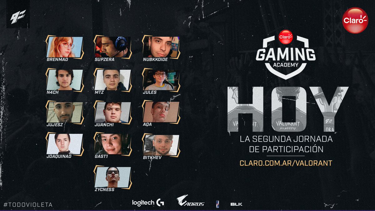 9zTeam's tweet photo. ¡EN VIVO!

Ya estamos en vivo presentando a los 13 segundos participantes del certamen de Claro Gaming Academy de Valorant.

¿Quiénes son ellos y por qué fueron seleccionados? Entérate de todo en:

📺 https://t.co/c8WcRHkVe4

#TodoVioleta 💜 @ClaroArgentina https://t.co/q0mHNgF3mT