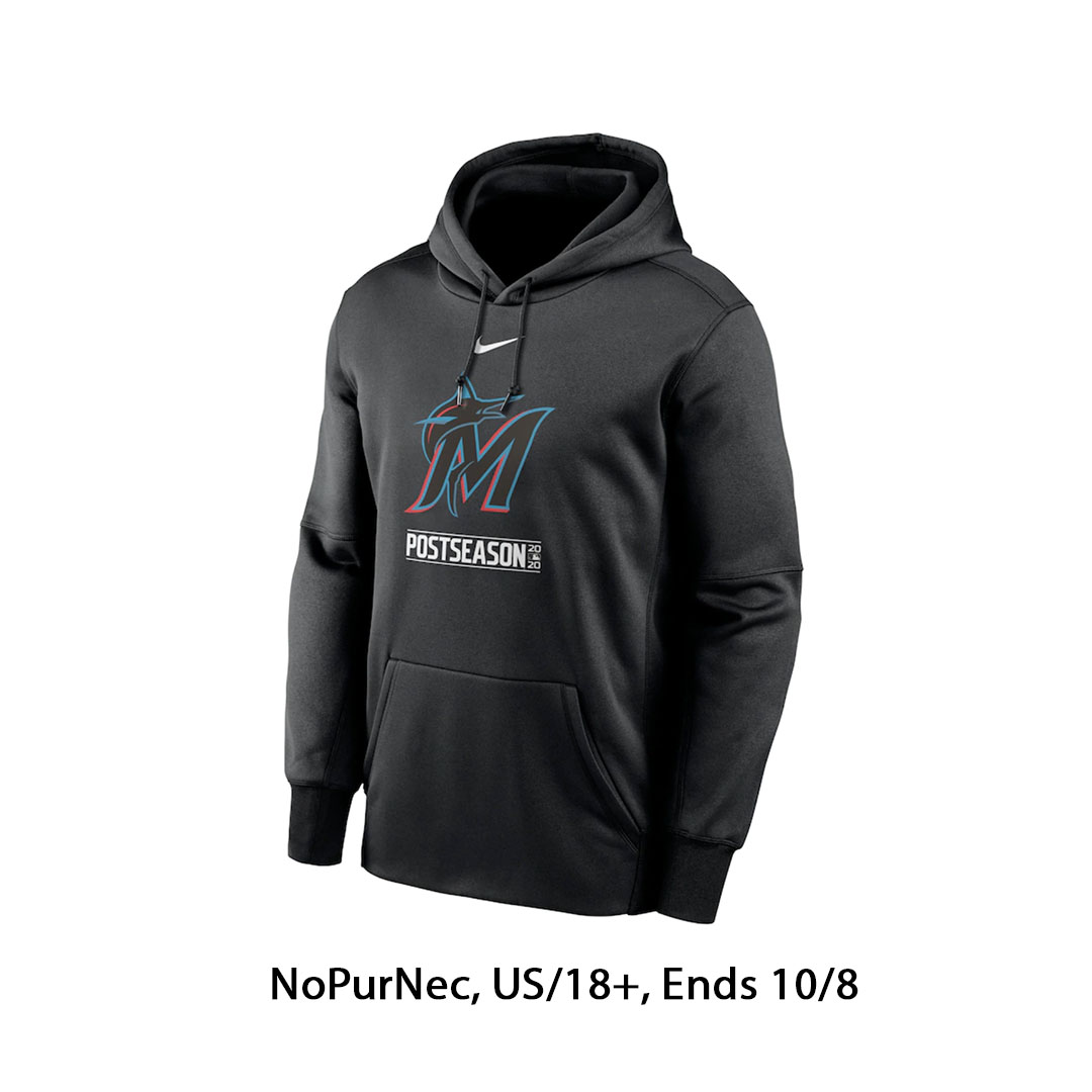 The perfect hoodie for October baseball!

RETWEET for a chance at this <a href="/Marlins/">Miami Marlins</a> sweatshirt and watch the Fightin’ FIsh take on the Braves in Game 2 of the NLDS tomorrow at 2pm ET on MLB Network.

Rules: atmlb.com/34ePZnW