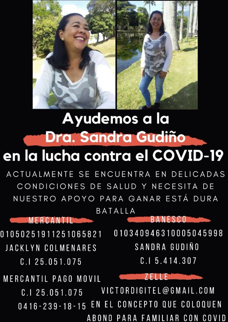 MaferZb26's tweet photo. Ayudemos a esta doctora que ejerciendo su labor se infectó con Covid-19. Necesita también insumos médicos. Dios les pague 🙏 https://t.co/CKaFrHyUli
