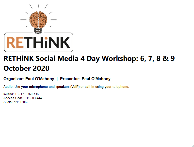 itsbobwalker's tweet photo. Hi all, shout out to @paulomahony following the first day of the Rethink Social Media workshop on #nationalcoachesday. Paul's a great coach himself and today was a real eye-opener. I learned such a lot of useful stuff. Check him out! #rethinkandgrowrich. #nevergiveup 👍😀 https://t.co/ZKMgOdtejF
