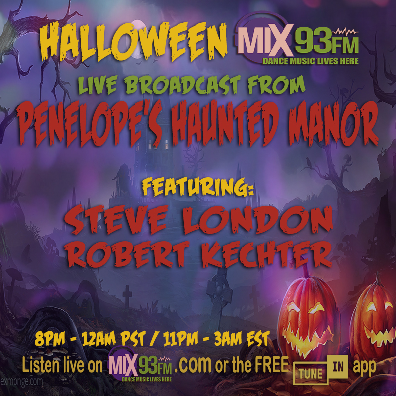 Saturday OCT 31st #LiveBroadcast #Penelopes #HauntedManor #LosAngeles 8pm PST - 12am / 11pm -3am EST / 4am-8am UK on #DanceStation https://t.co/ZAdSHH07NQ or look for #Mix93fm on free TuneIn app #Halloween #Housemusic #Techno #Electro #DrumandBass #Trance #DanceMusicLiveshere https://t.co/QvKWiVmfeU