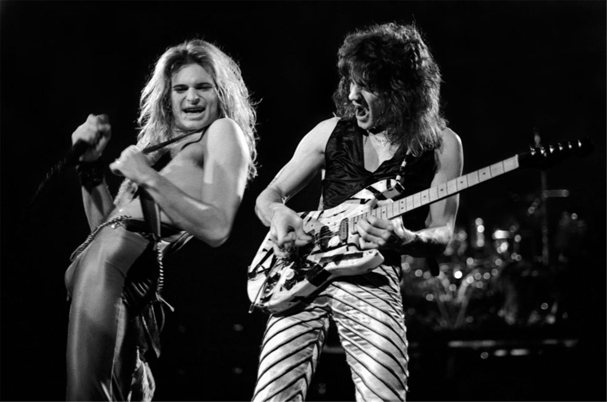 David Lee Roth and Eddie Van Halen, Van Halen, 1979 #RIPEddieVanHalen