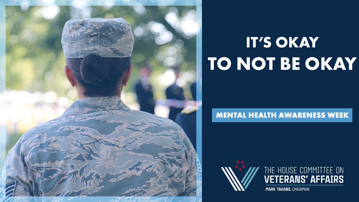 The #COVID19 pandemic may amplify feelings of loneliness, stress, and anxiety for veterans – especially veterans experiencing a #MentalHealth crisis. During #MentalHealthAwarenessWeek, it is important to remember that it is okay to not be okay. Let's #BeThere for our veterans.