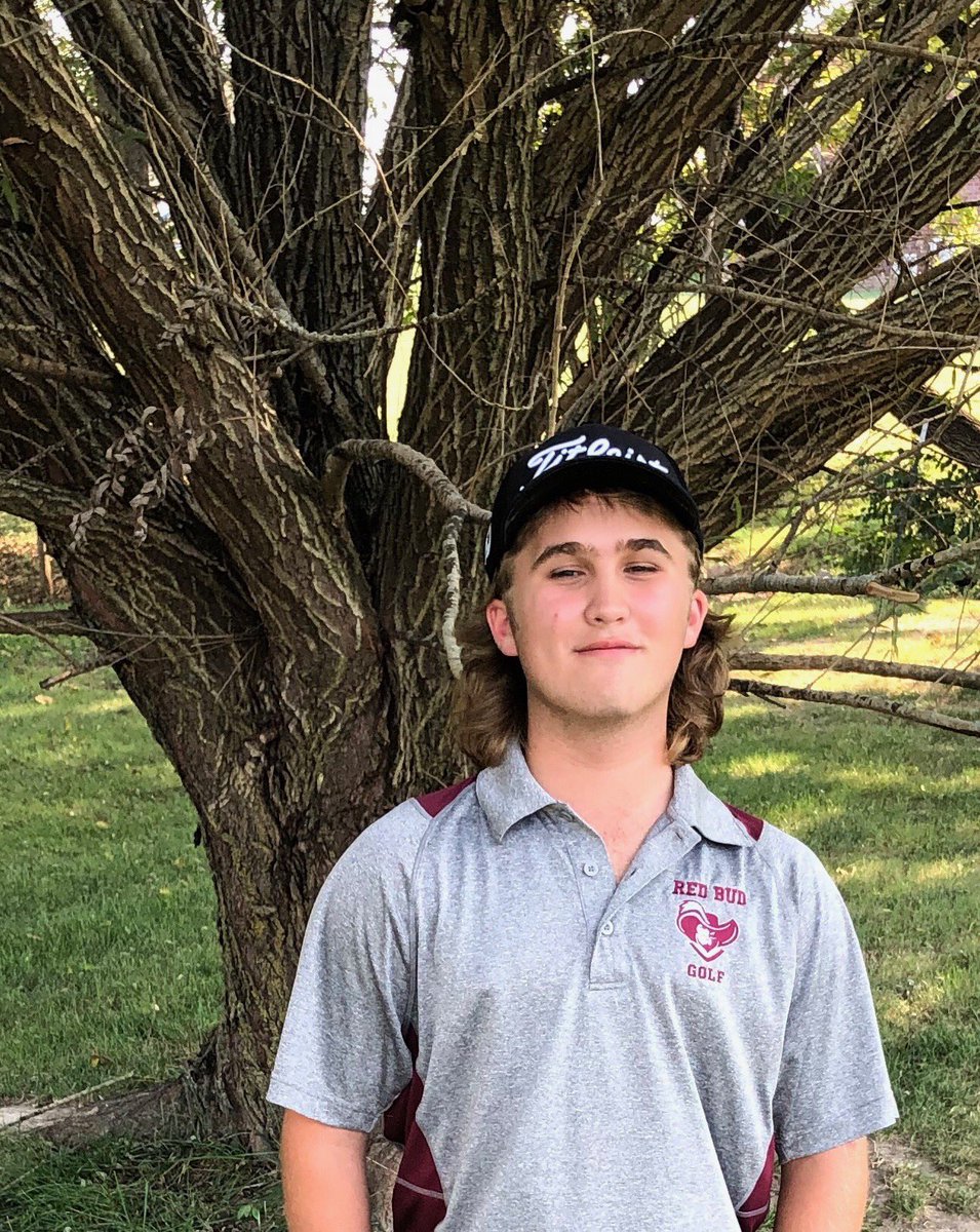Congrats to Owen Stallings for making it out as an individual at the boy’s golf Regional held at The Acorns today. He will be playing Sectionals next week and representing RBHS.  #redbud132 #proudcoach