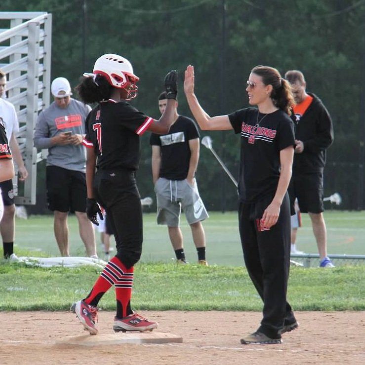 amaya_carroll's tweet photo. Happy #NationalCoachesDay to the ones who keep the game fun and believe in me and my teammates to get things done on and off the field ❤🤍🖤 #ASHSCavs #FirecrackersMD https://t.co/J0nPSlinpQ