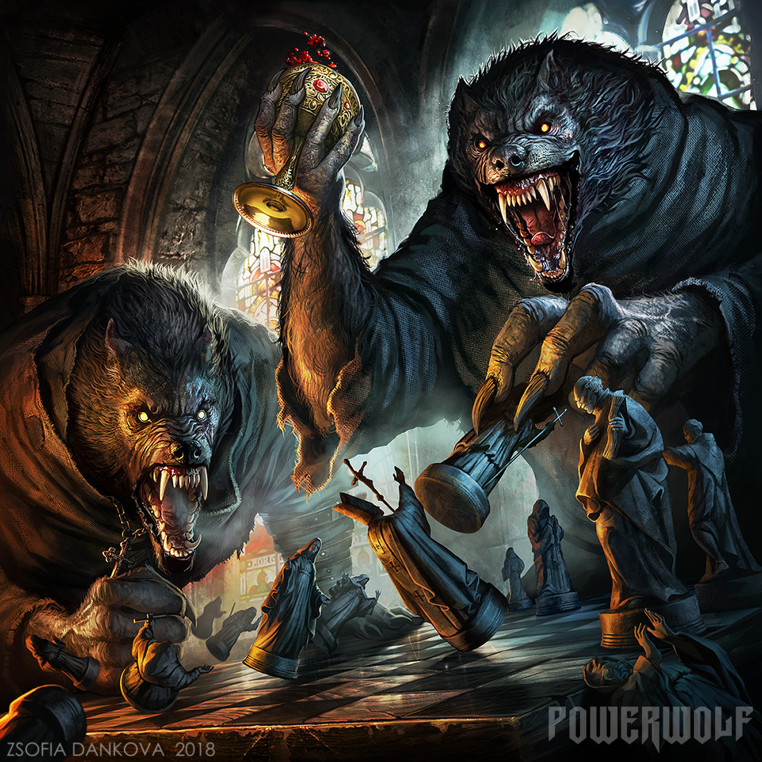 GLITTER_TENDON's tweet photo. me: ☹️
me: *remembers powerwolf's album artwork*
me: 😃 https://t.co/ec4lEf3231