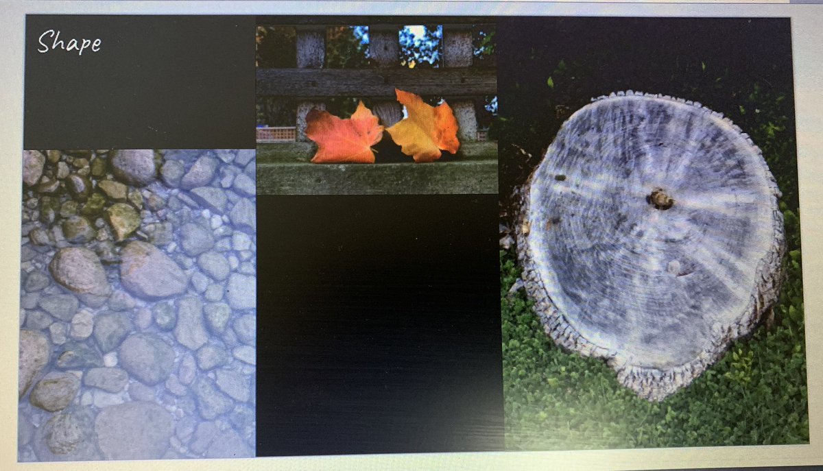 These screenshots don’t show just how far my students hit this assignment out of the park! Capturing the elements of art in autumn @allistonunion @SCDSB_arts