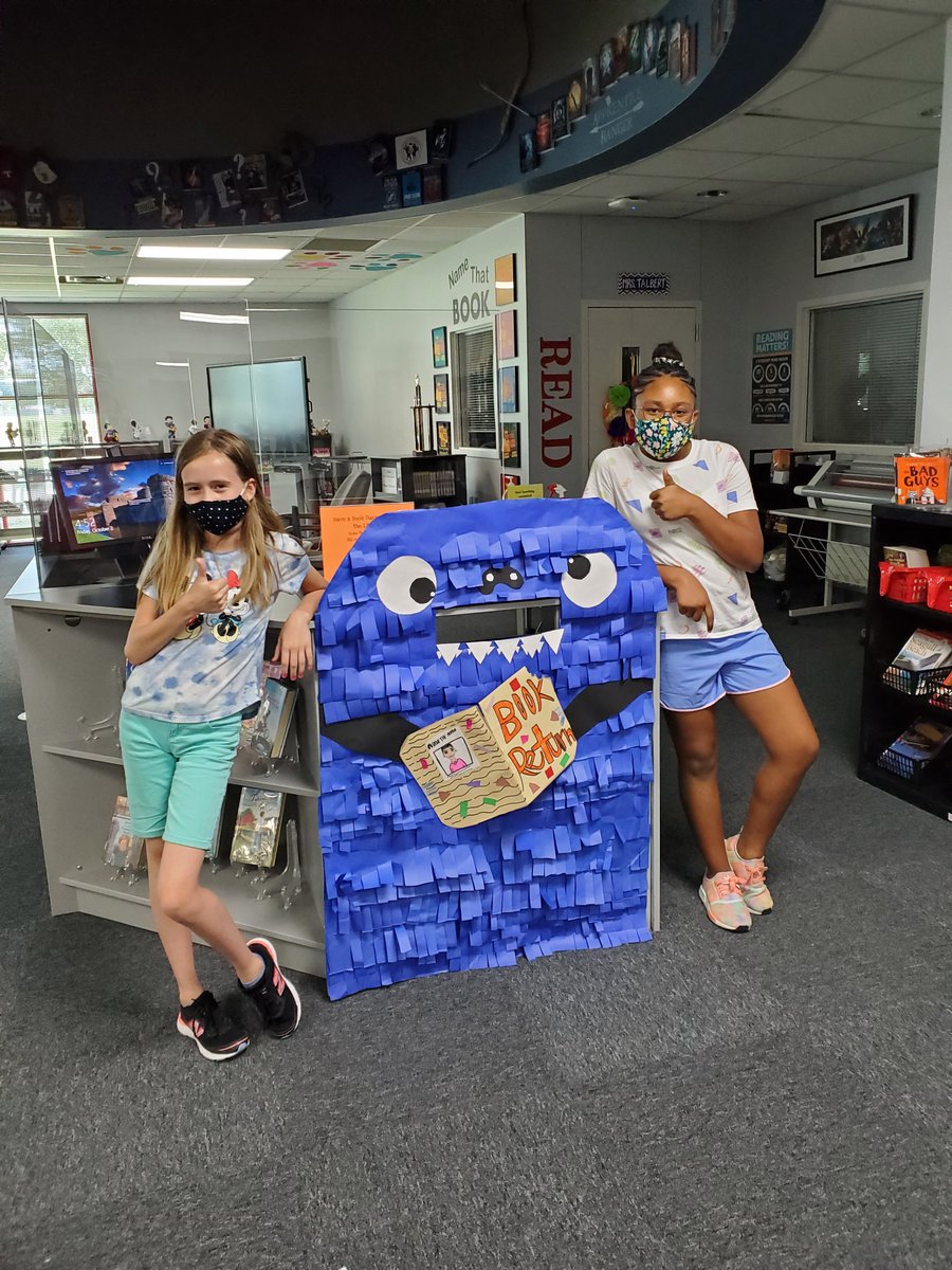 These motivated 5th grade artists were super excited for an art commission -  Making a book return monster for the library! <a href="/WGILibrarian/">Katie Talbert</a>  Isn’t he the cutest?!

<a href="/fineartsmidway/">Midway Fine Arts</a> <a href="/WoodgateWGTV/">Woodgate WGTV</a> <a href="/woodgatemisd/">Woodgate Interm.</a> 
#midwaystrongertogether #itsgreat2bwoodgate