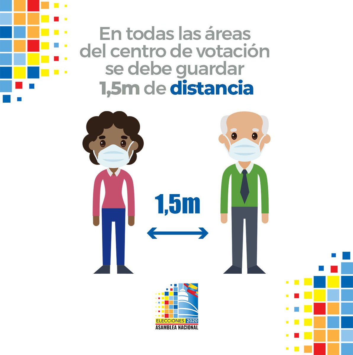 EleccionesAN20's tweet photo. Para ejercer tu derecho al voto sólo necesitas tu cédula de identidad, no importa si está vencida. En el Centro Electoral, el presidente de mesa verificará tus datos para iniciar el acto de elección de las diputadas o diputados que serán tu voz en la #AN2020 
#TiempoDeElegir https://t.co/nNNAGMaoRw