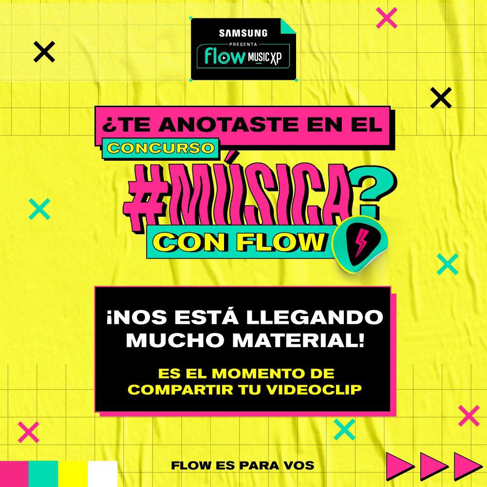 FlowMusic's tweet photo. ❗️¿Todavía no mandaste tu contenido?🤨Un jurado de músicos y periodistas está esperando ver tu ����videoclip📹, así que no esperés más. Participá desde nuestro IG @flowmusicxp y seguí las instrucciones.⚠️ Acordate que el concurso finaliza el 9/10. #MusicaConFlow #FlowEsParaVos https://t.co/CjiESnwuCr