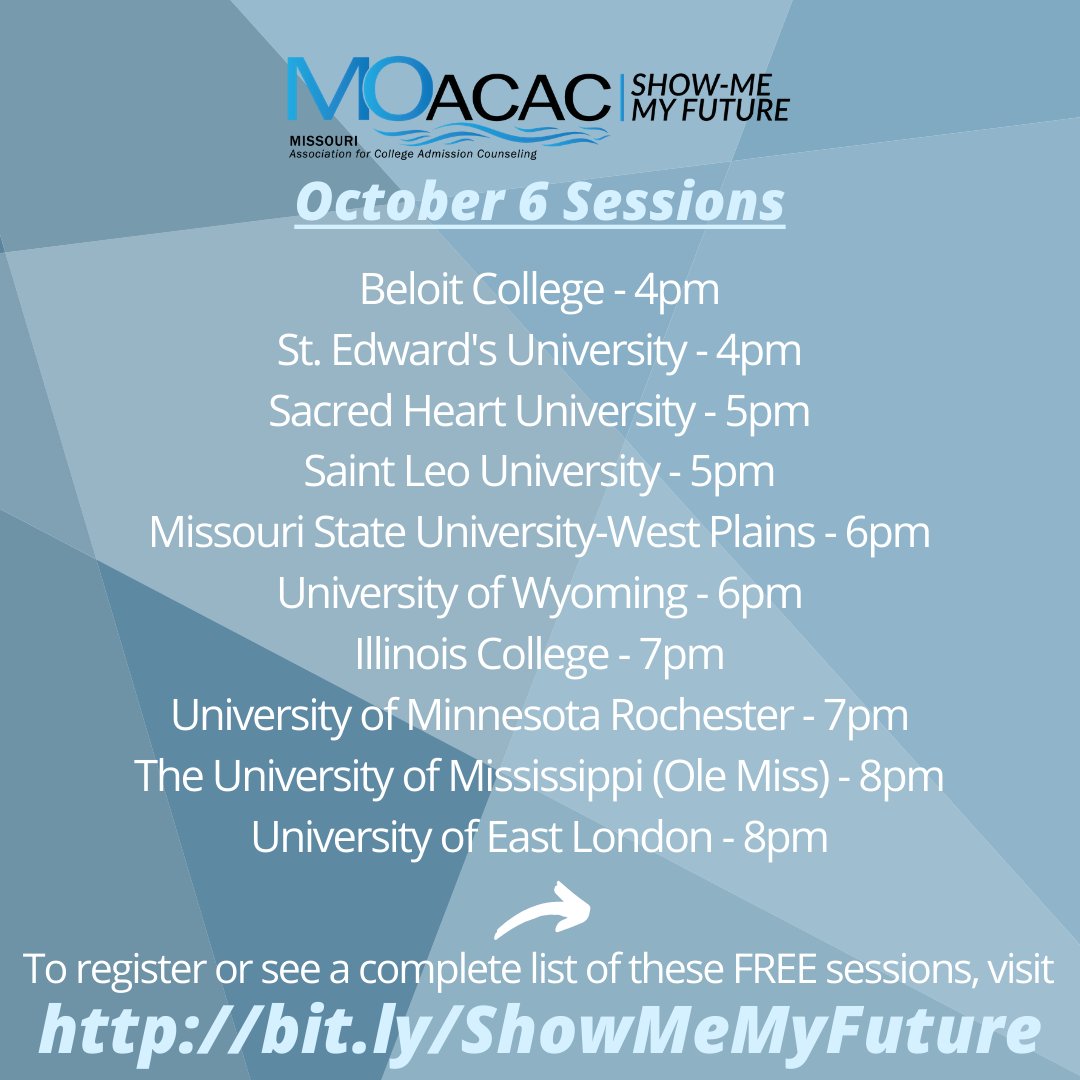 missouriacac's tweet photo. The last week of the #SMMF event isn't slowing down! Check out the many sessions we have rounding out the program. https://t.co/SkeIArq5dt