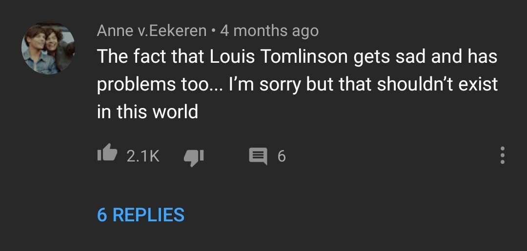 Comments under Louis' music videos that everyone needs to see; a thread