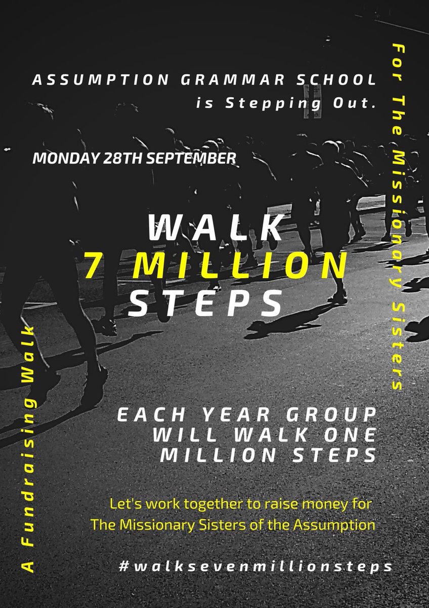 AGSLLW's tweet photo. Fantastic everyone we’re 3/4 of the way to our target! Come on get donating!#walk7millionsteps#anewprimaryschoolinMalawi! £10 from all would be wonderful! Do it for others!#makeadifferenceinMalawi. The Assumption Sisters need us! @assumptionlive @agspedept https://t.co/S0gbPCrDUV