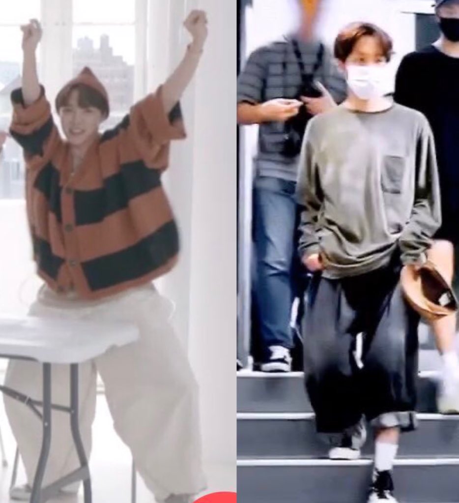 demseokdimple's tweet photo. Hoseok and his baggy pants bigger than HE 🥺 https://t.co/xRWjvbOOAO