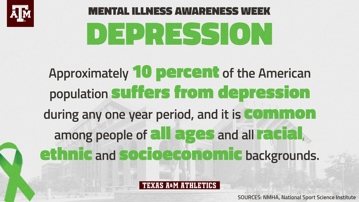 12thMan's tweet photo. Recognize, understand, listen. 

#MentalIllnessAwarenessWeek | #GigEm https://t.co/EdEVGL5pQU