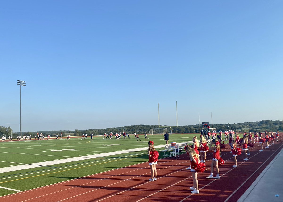 Sunny and 90 degrees in October?☀️ Sounds like a perfect day for some Raider football! Huge shout out to our cheerleaders for cheering through all 3 games too! <a href="/BcmsRaiders/">BCMS Raiders</a>