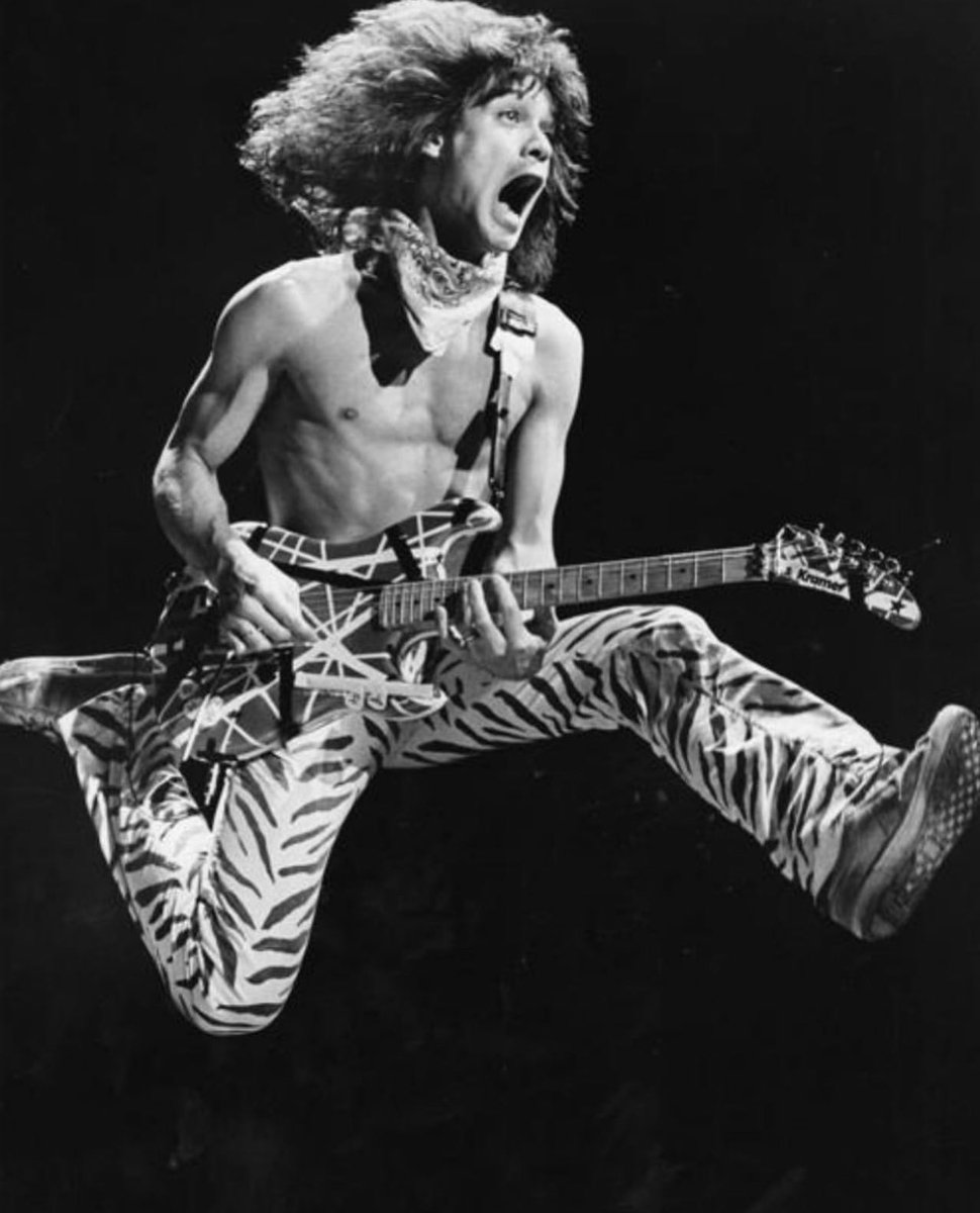 landofthe80s's tweet photo. RIP Eddie Van Halen. #RIPEddieVanHalen https://t.co/pbEZ0OJjFU