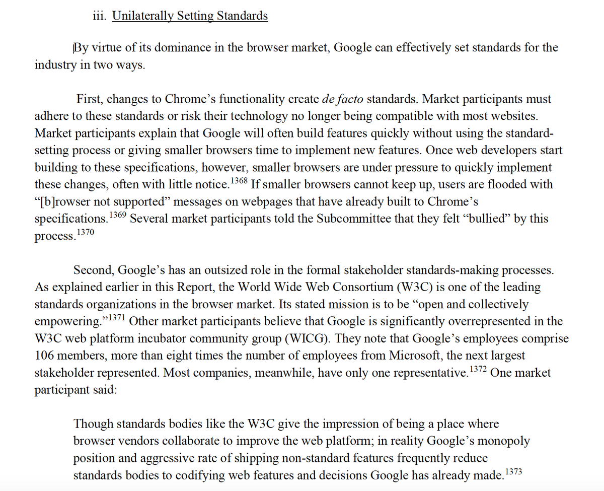 this is an important observation. It was one of my four "Ds" in describing Google's anticompetitive role -> Design. Google effectively has a virtuous cycle locking in its dominance by impacting the design of the web. (my testimony -  https://www.judiciary.senate.gov/imo/media/doc/Kint%20Testimony.pdf)