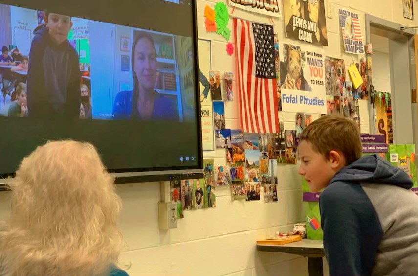 NAO_Elementary's tweet photo. Our 5th-graders had the opportunity to do a virtual visit with Dusti Bowling, author of Insignificant Events in the Life of a Cactus. The students enjoyed the book and the visit! #NES2020 https://t.co/x8hOPsh0A4