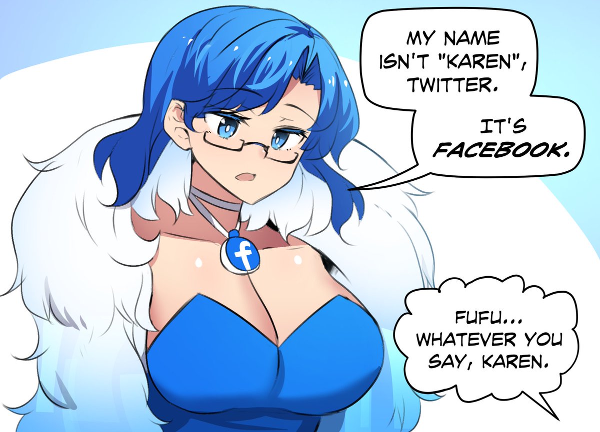 A comic about Twitter and Facebook 