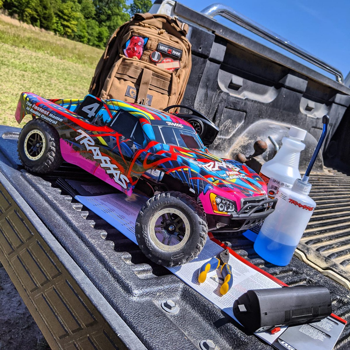 Traxxas's tweet photo. #TraxxasTechTip 🧰: NITRO Setup &amp; Tuning —> https://t.co/aWCftXTrEb 💥

 Get the most out of your #Traxxas Nitro model before this good weather runs out! ☀️😎

#NitroSlash [[Model # 44056-3]]
#FastestNameInRadioControl
#TraxxasFanPhoto 📸: Mitch Barrentine https://t.co/XioQ5n3jwX