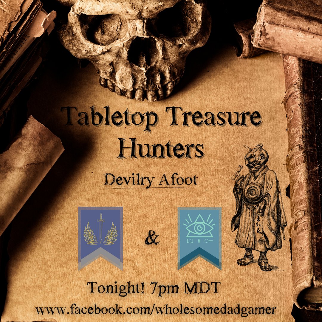 Foresight Faction and Company of Honor are heading back into the field tonight to try to save a town from a frightening creature demanding offerings in return for their saftey. Join us live tonight for a new Episode of Tabletop Treasure hunters! #pathfinder2e #ttrpg #actualplay