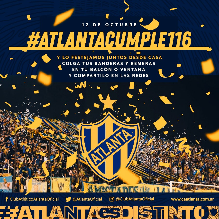 Club Atlético Atlanta on X: Obrigado pela sua visita 🤝