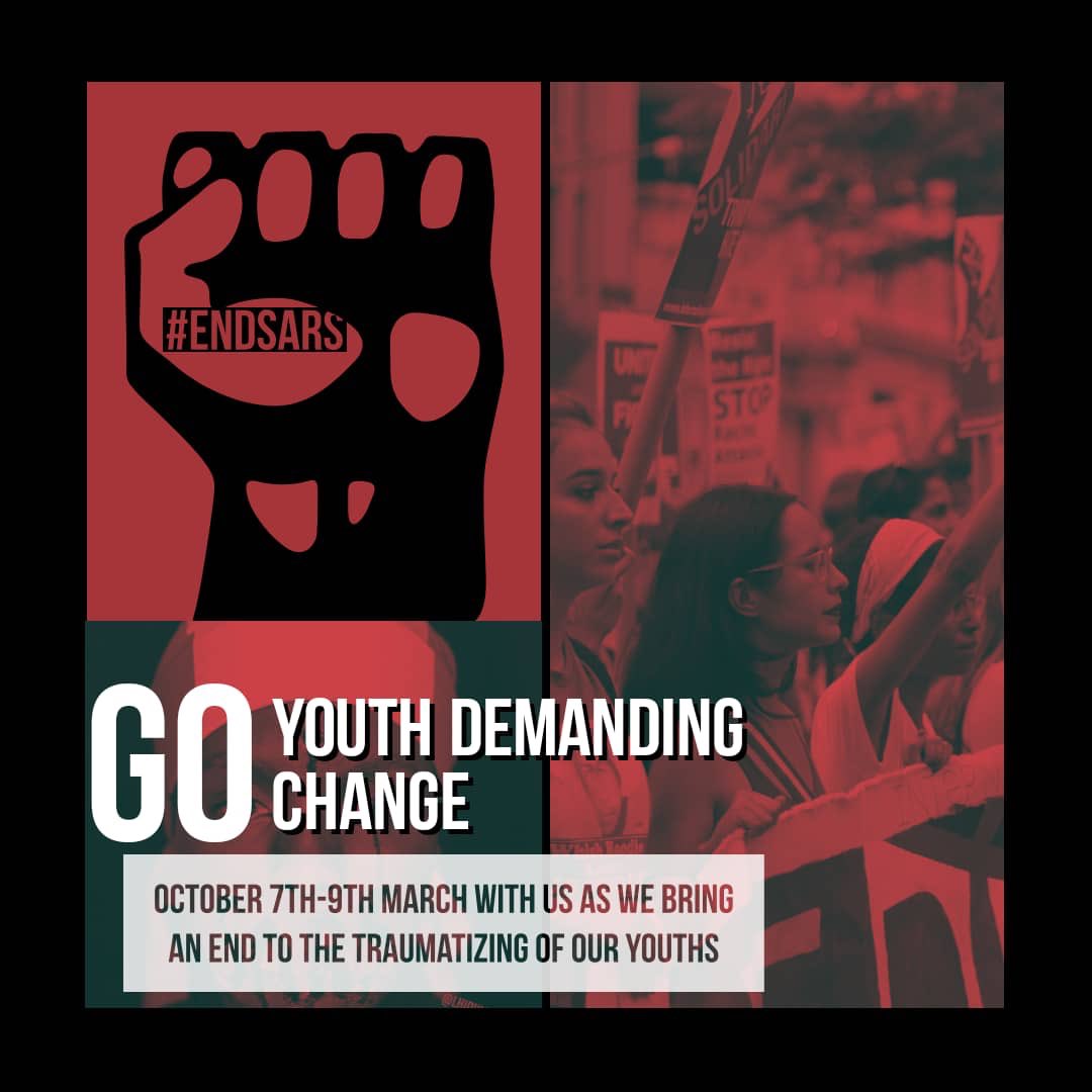 Wednesday looked far but now it’s here!
Today, we walk the talk!

The CONVERGENCE POINT IS IKEJA UNDERBRIDGE by COMPUTER VILLAGE, IKEJA by 8AM Sharp!

#EndSarsProtests
#LagosProtests