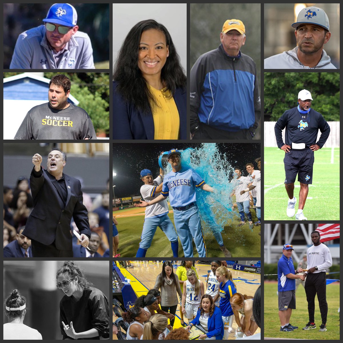 McNeeseSports's tweet photo. Happy #NationalCoachesDay to the leaders of #PokeNation! Thank you for all you do for our student-athletes, the University &amp; our community!

#GeauxPokes | #LakeCharlesStrong https://t.co/znrliGNf59