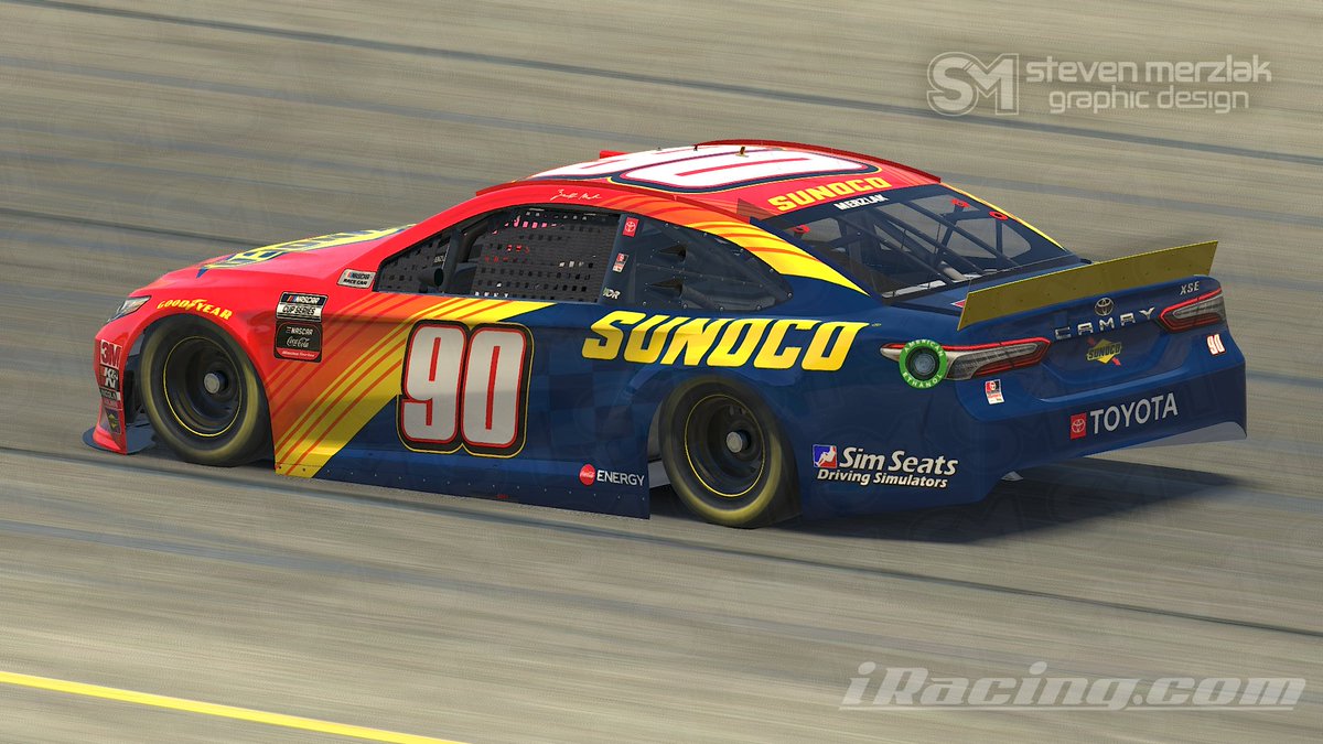 Here's my entry for the @SunocoRacing contest for @znovak15 and @RReSports. I really, really love how this design turned out on a Cup car. #FueledBySunoco