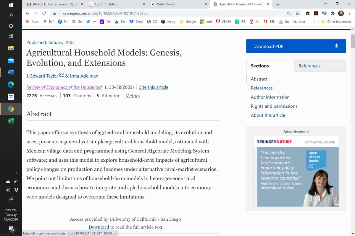 econoflove's tweet image. one reason ag-economists like #REHO. This article published in 2003 was downloaded 600+ times ac to #REPEC  : buff.ly/3iDOLJM  @midwestjoyce 
@marcfbellemare

@DrTreyMalone