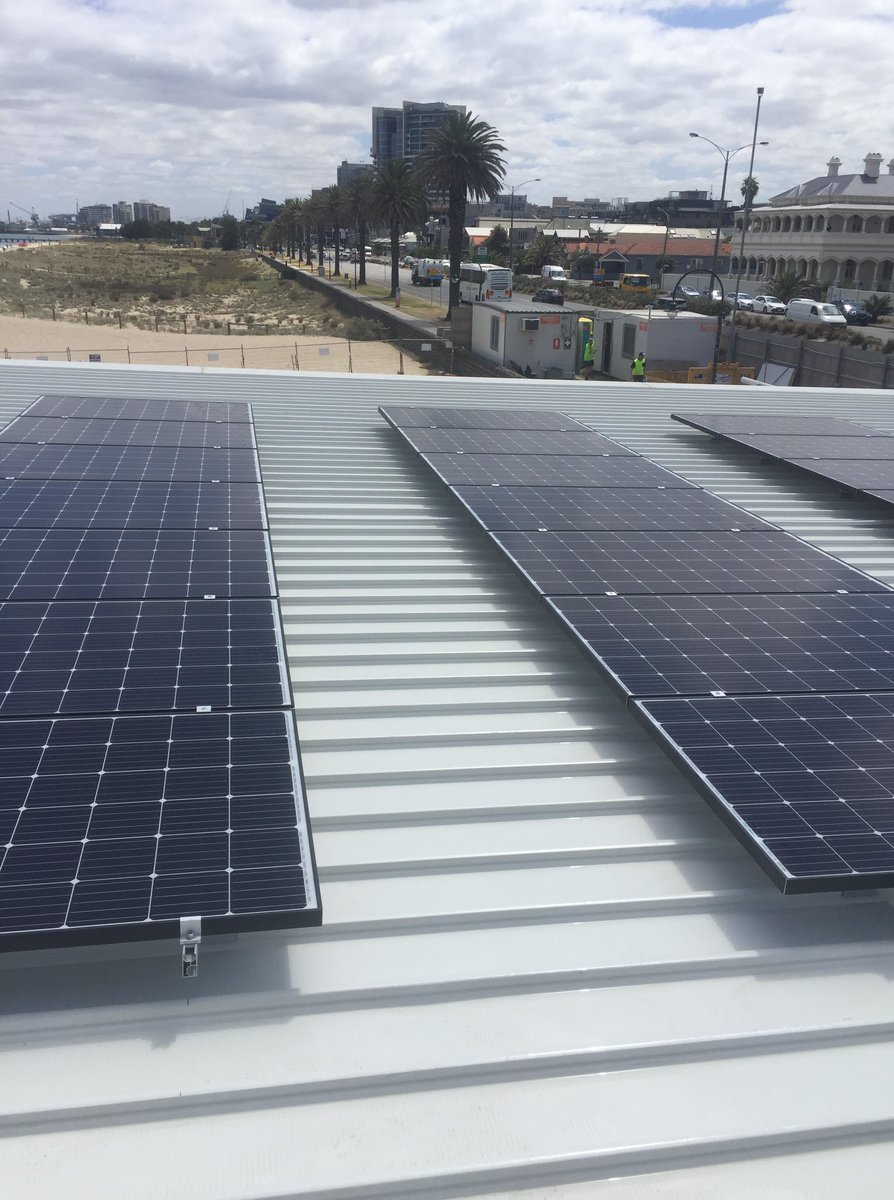 Solar_Link_Aust's tweet photo. Solar Link Australia - #CommercialSolar Division.
32.5Kw #SolarPower Installation for the newly redeveloped South Melbourne Life Saving Club.
The system comprises of a #Fronius Inverter (Made in Austria) & 105 #Longi Tier 1 Solar PV Modules.
For a #SolarQuote call1800155597 https://t.co/wNB6ixUQn9