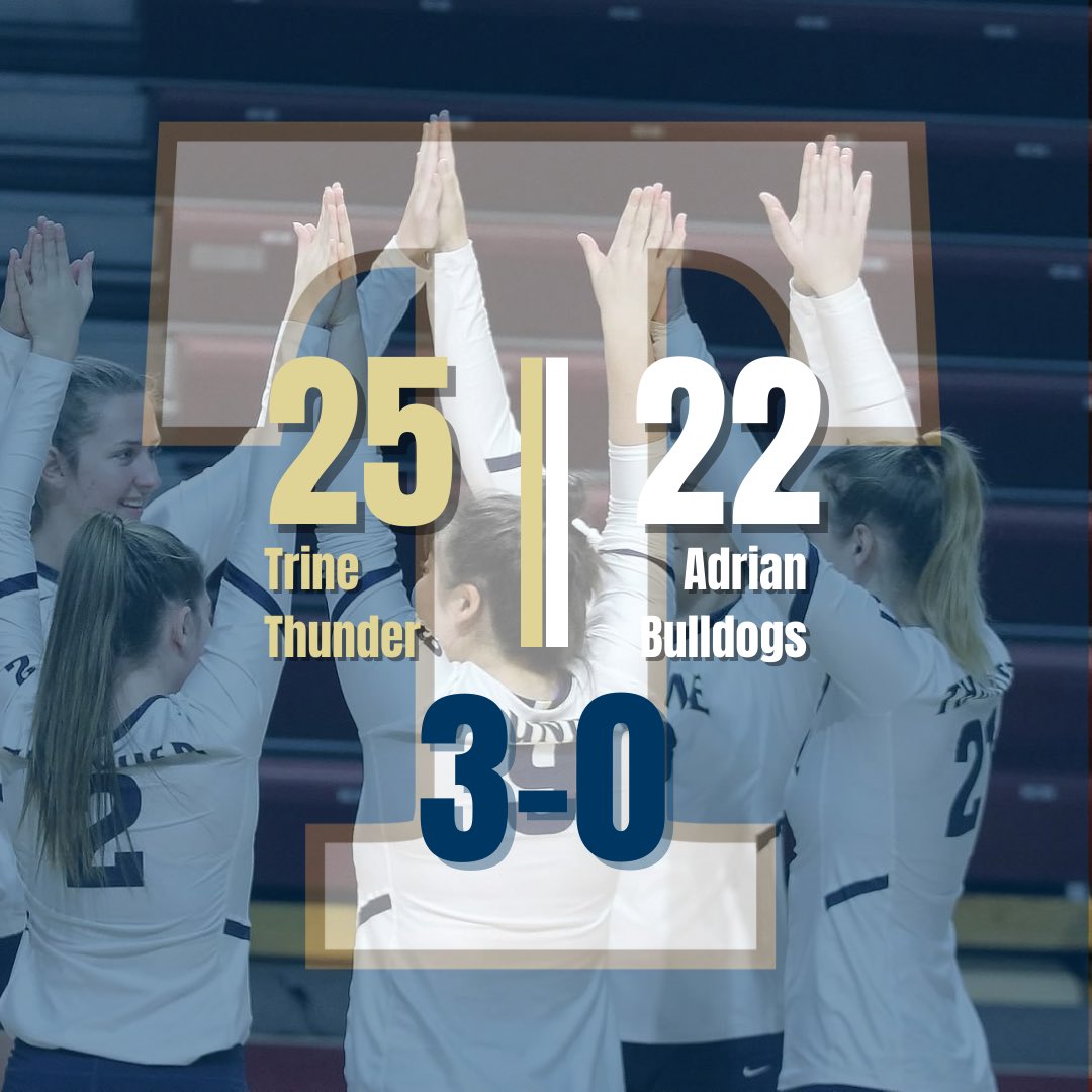3-0 SWEEP for Trine Thunder! #gothunder