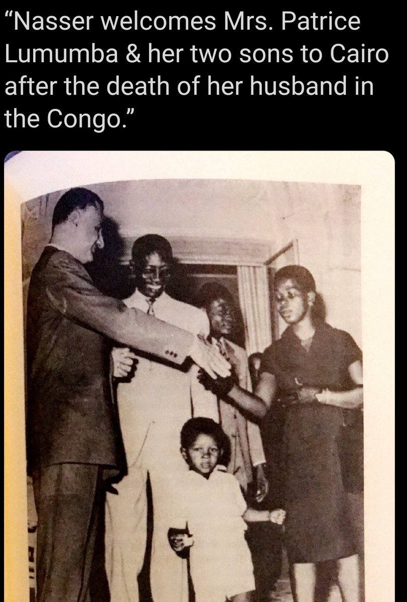 And for the record, egypt under nasser were the connoisseurs of africanism, supporting all the liberation movements, and welcomed the great patrice lumumba's family after he was murdered.