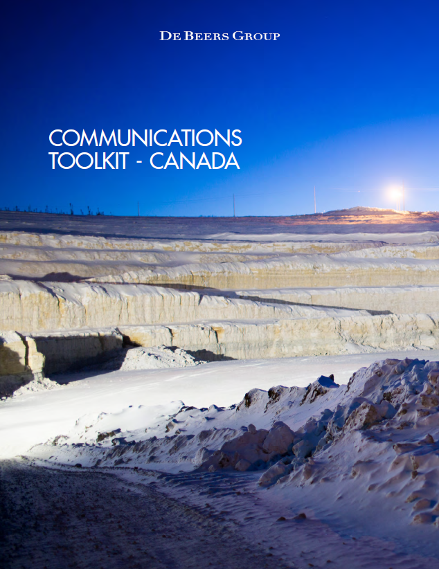 DeBeersMO's tweet photo. We are proud to receive a Bronze #CPRSAwardsofExcellence -Best Publication- for the Communications Toolkit (pictured). Congrats to the Comms Team for this recognition. This is the 6th national and international communications award for the team since 2016. #GahchoKueMine https://t.co/Hjrk8g3u0h