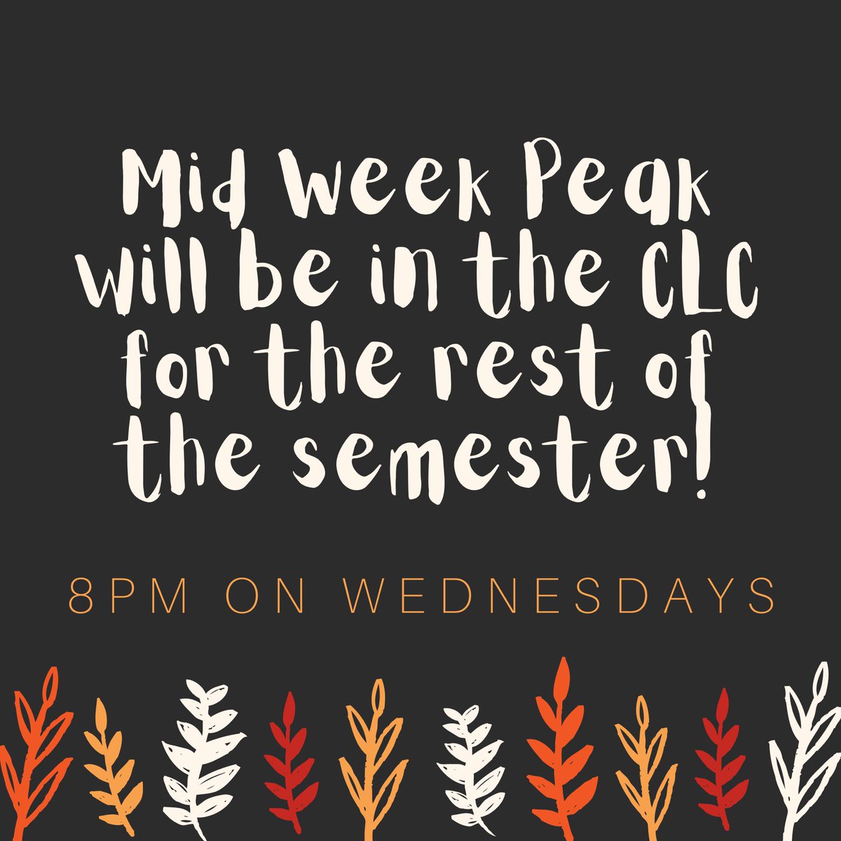 ucsc_ttu's tweet photo. We are officially moving into the CLC (the gym inside Collegeside) for MWP for the rest of the semester! It has gotten to that "just cold enough" phase. Remember, masks will be required! We will see you tomorrow night at 8pm...bring all your friends and dm us with any questions! https://t.co/yPgI55xt4E