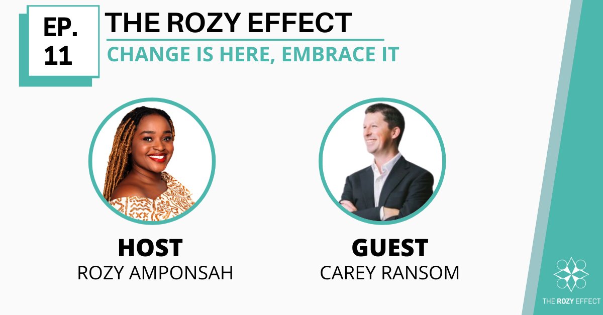 TheRozyEffect's tweet photo. We are live!

This week, I sit down with Carey Ransom @ransomthoughts, President of @OC4VStudio, a technology entrepreneur, executive, investor, and advisor. He shares what to focus on when transforming an organization.

https://t.co/6BmTO2r8GN

#tech #innovation #transformation https://t.co/tcs1ybisUP