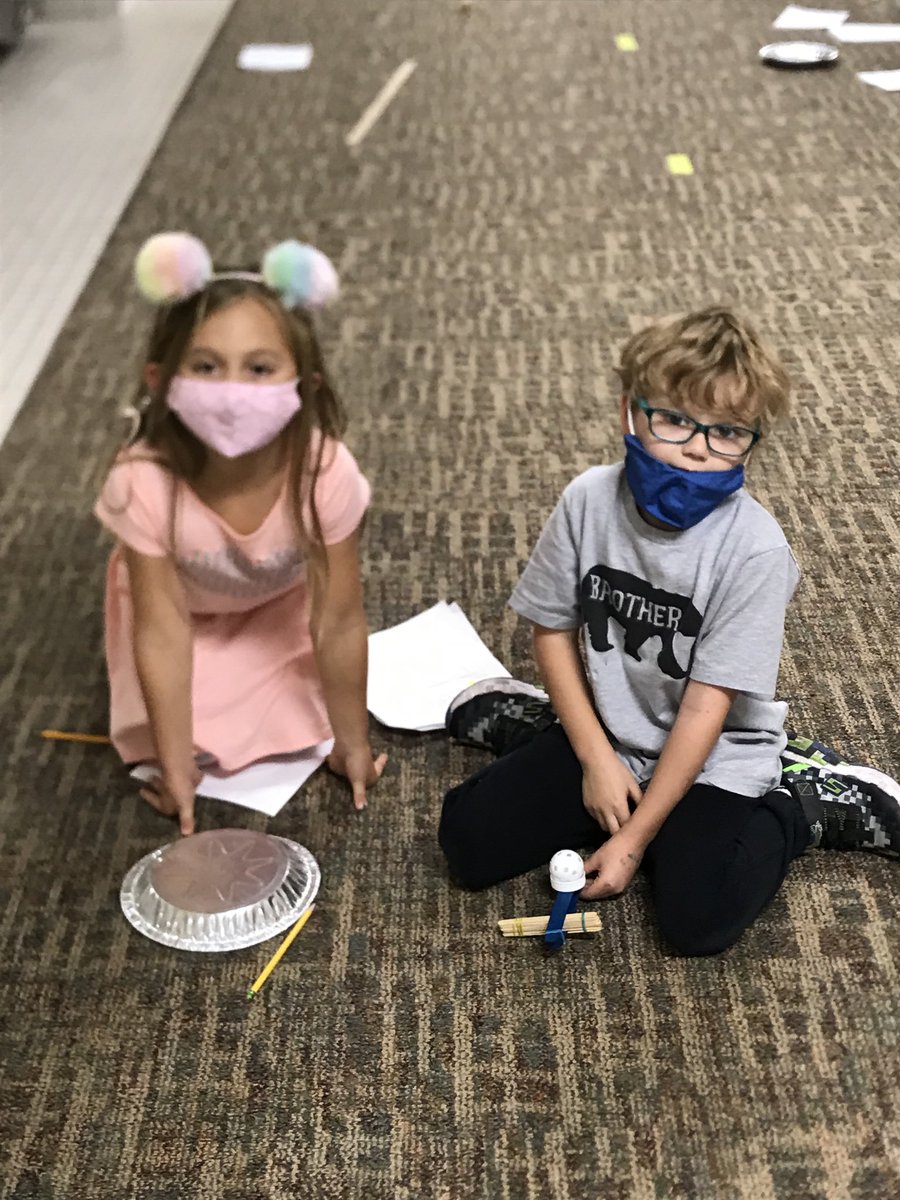 We pretended we were in the Middle Ages as we experimented with catapults.