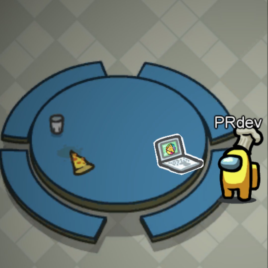 pizza roulette dev be looking kinda sus, are we sure he's doing his task... #amongus #pizzaroulette