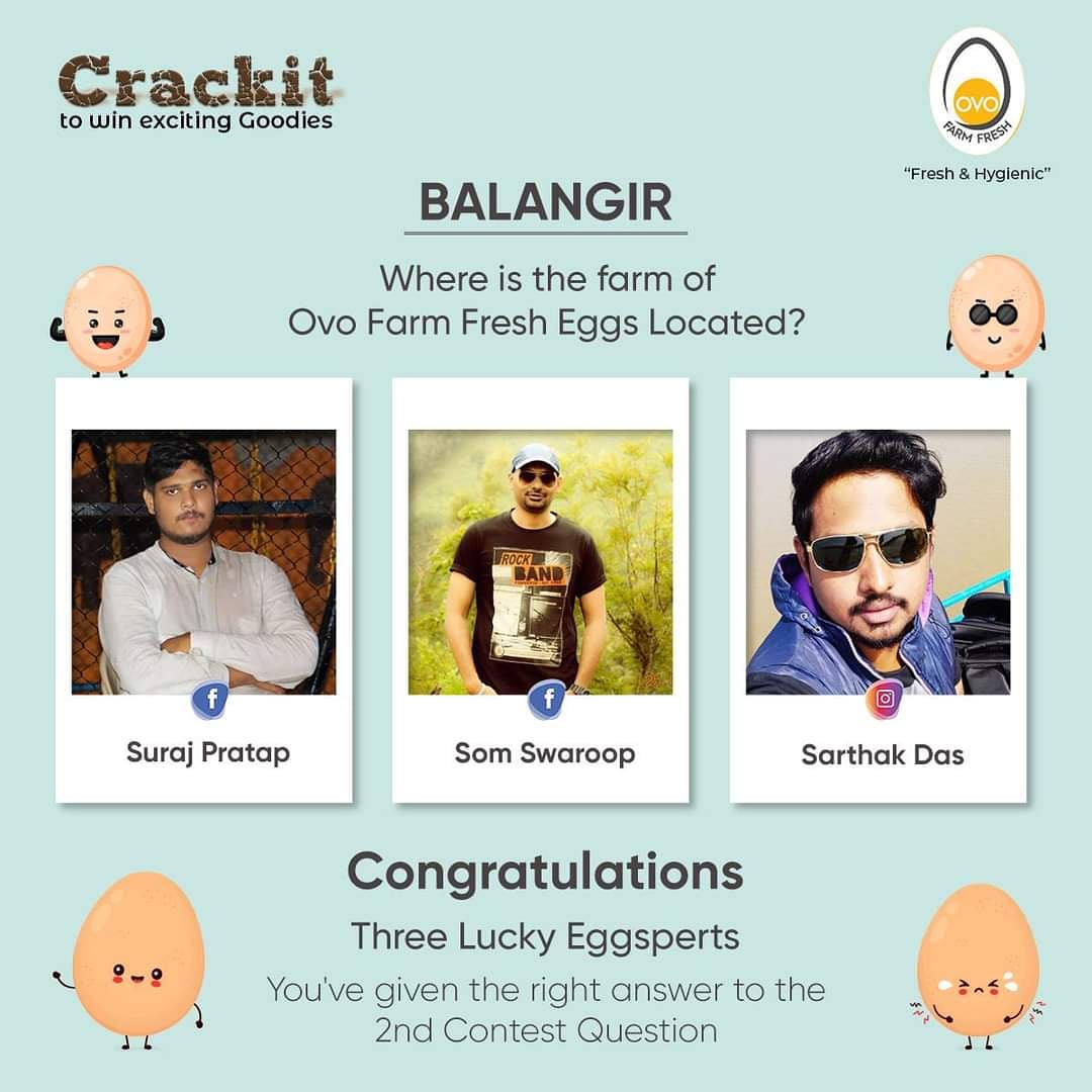 ovofarmfresh's tweet photo. #Congratulations #Winners! 🤩
You have cracked the correct answer for the second question
Your goodies will be delivered to your home shortly
Stay tuned for more contests
✅Kindly DM us your contact details
#WorldEggDay #OvoFarmFresh #OvoEggs #CrackIt #excitingifts #contestalert https://t.co/2u9TW2PzIr