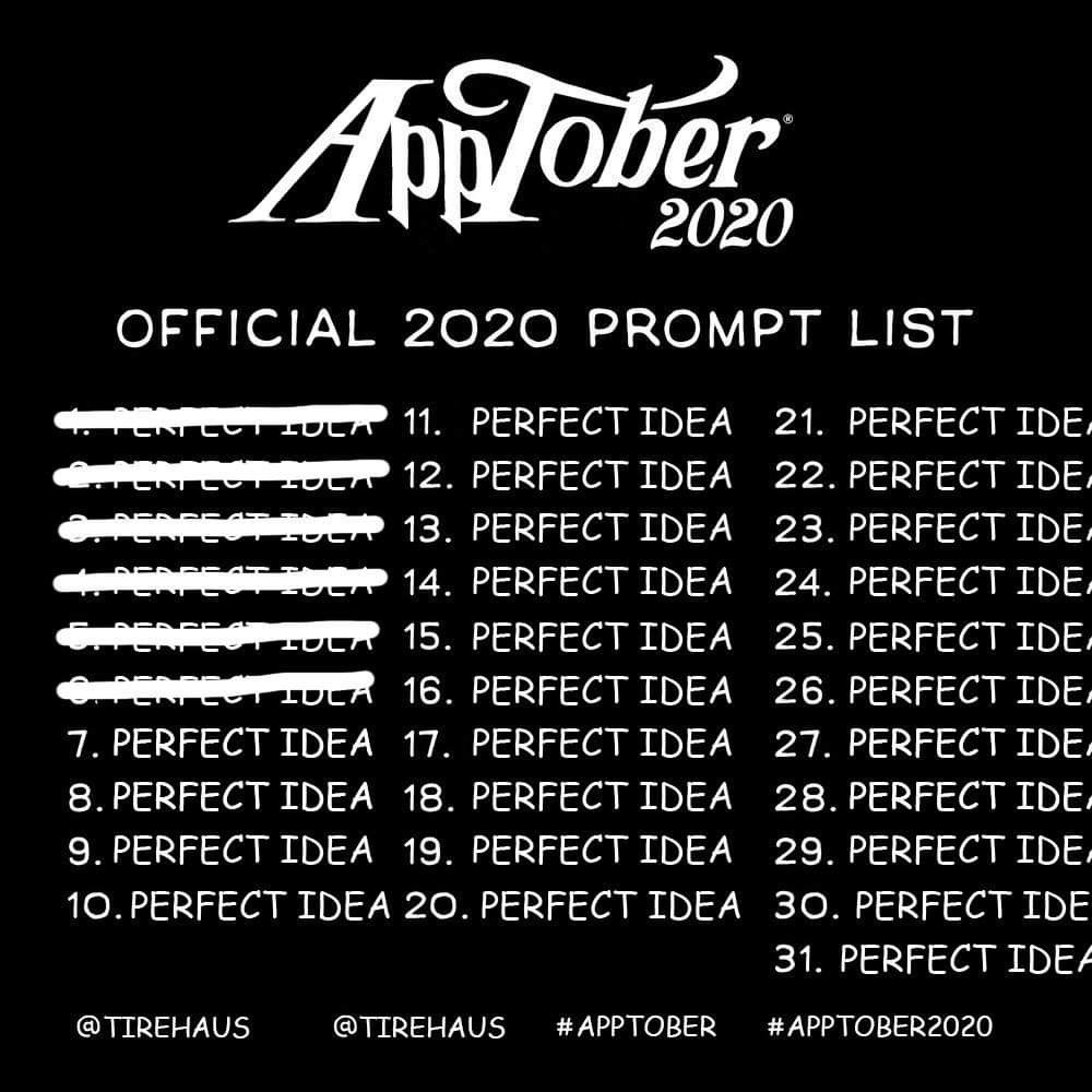 TIREHAUS's tweet photo. APPTOBER prompt 6: “Perfect Idea” Confession time: I thought I forgot to make an app today. But it turns out I made one! This guy is in there and uh he really loves eating and if you keep feeding him it’ll be okay. It’s a paradigm shift. “Hungry Friend” #apptober #apptober2020 https://t.co/TSFFhdBsb1