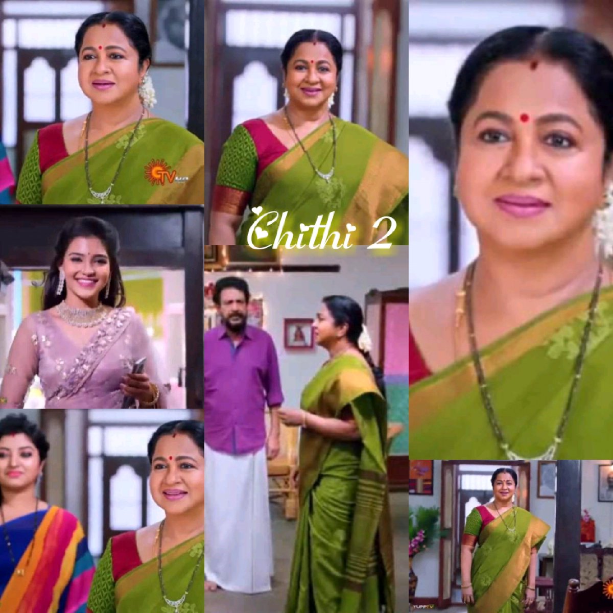 VKK65572193's tweet photo. @realradikaa 
Good morning maa have a good year. congratulations on your 100th Episode Radimaa❤😍 many more to come #Chithi02  #Episodes 😍 https://t.co/5UaVwMfhNp