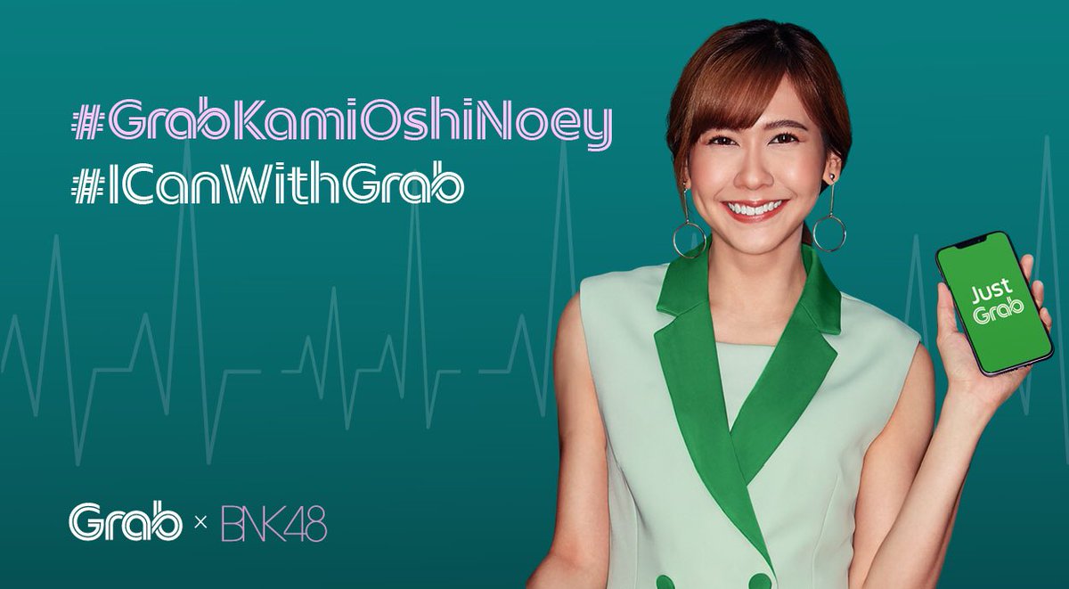 GrabTH's tweet photo. JustGrab - เรียกง่าย ทุกการเดินทาง #GrabKamiOshiNoey #ICanWithGrab 💕 https://t.co/UC4i0cAZ6C