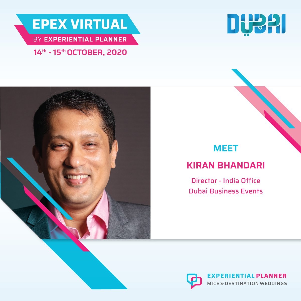 Catch-up with Dubai Business Events at the upcoming EPEX Virtual Series and discuss the opportunities of hosting Events &amp; Weddings in the ‘new normal’.

To register a meeting spot, please write to office@experientialplanner.com. Limited seats available!

<a href="/visitdubai/">Visit Dubai</a> #EPEXVIRTUAL
